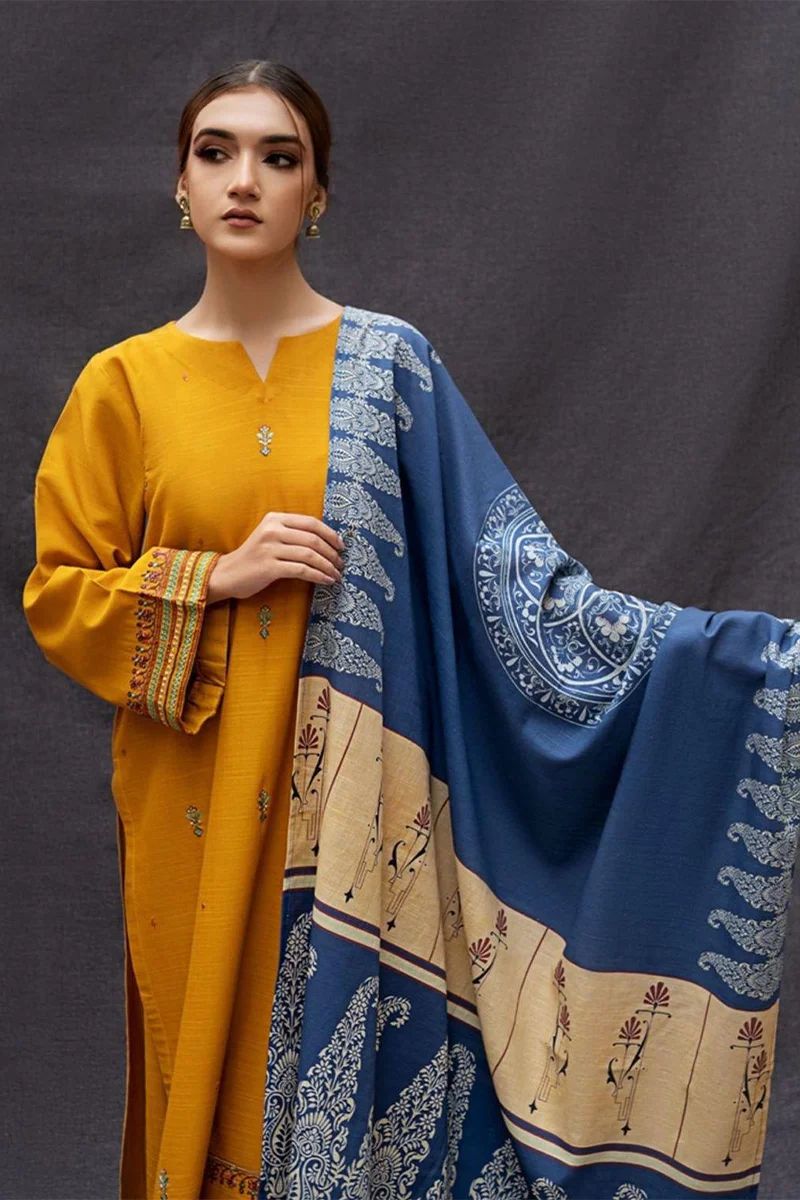 Urge Dhanak Embroidered 3 Piece | UG101  | Trendy Outfits - Anu Jee.