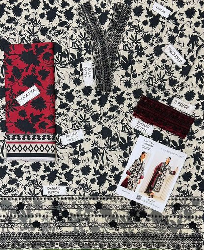 Zainab Chottani Khaddar Embroidered 3 Piece | ZC107| - Trendy Outfits -Anu Jee