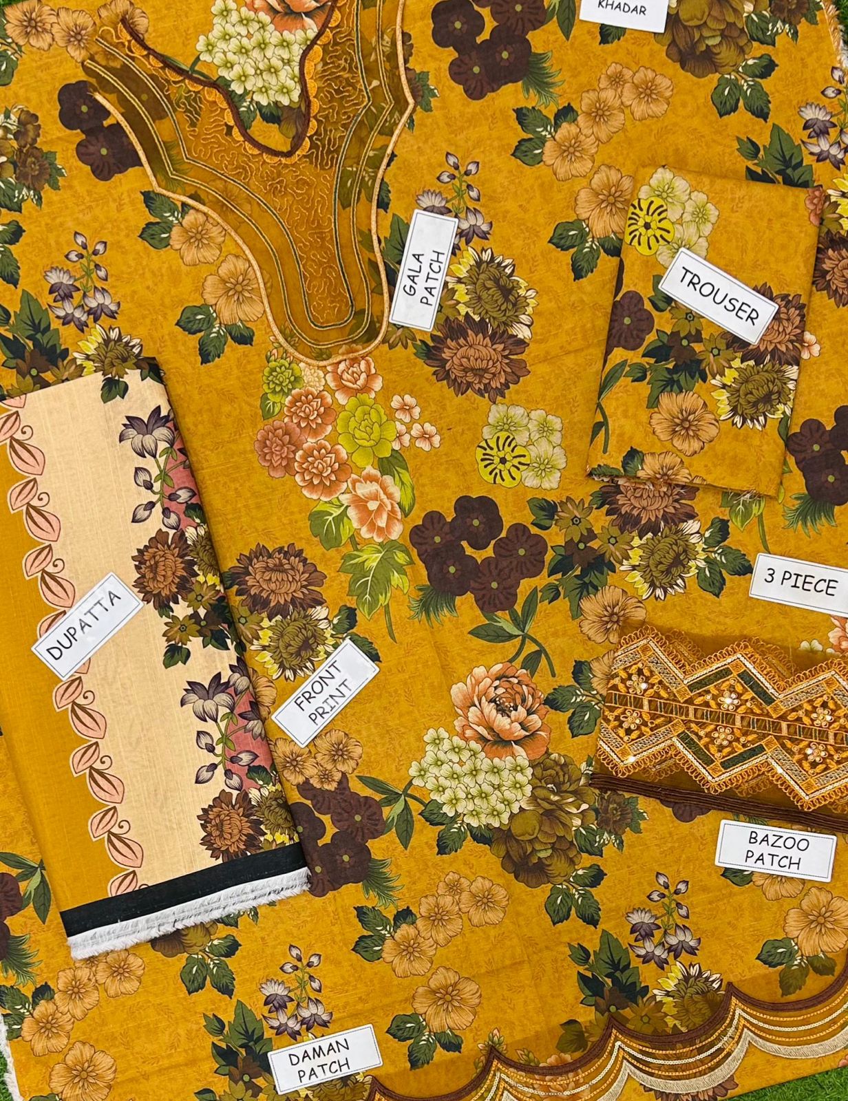 Iznik Khaddar Embroidered 3 Piece | IZ123| - Trendy Outfits -Anu Jee