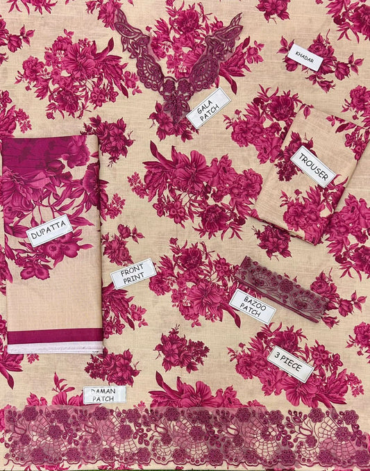 Iznik Khaddar Embroidered 3 Piece | IZ122| - Trendy Outfits -Anu Jee