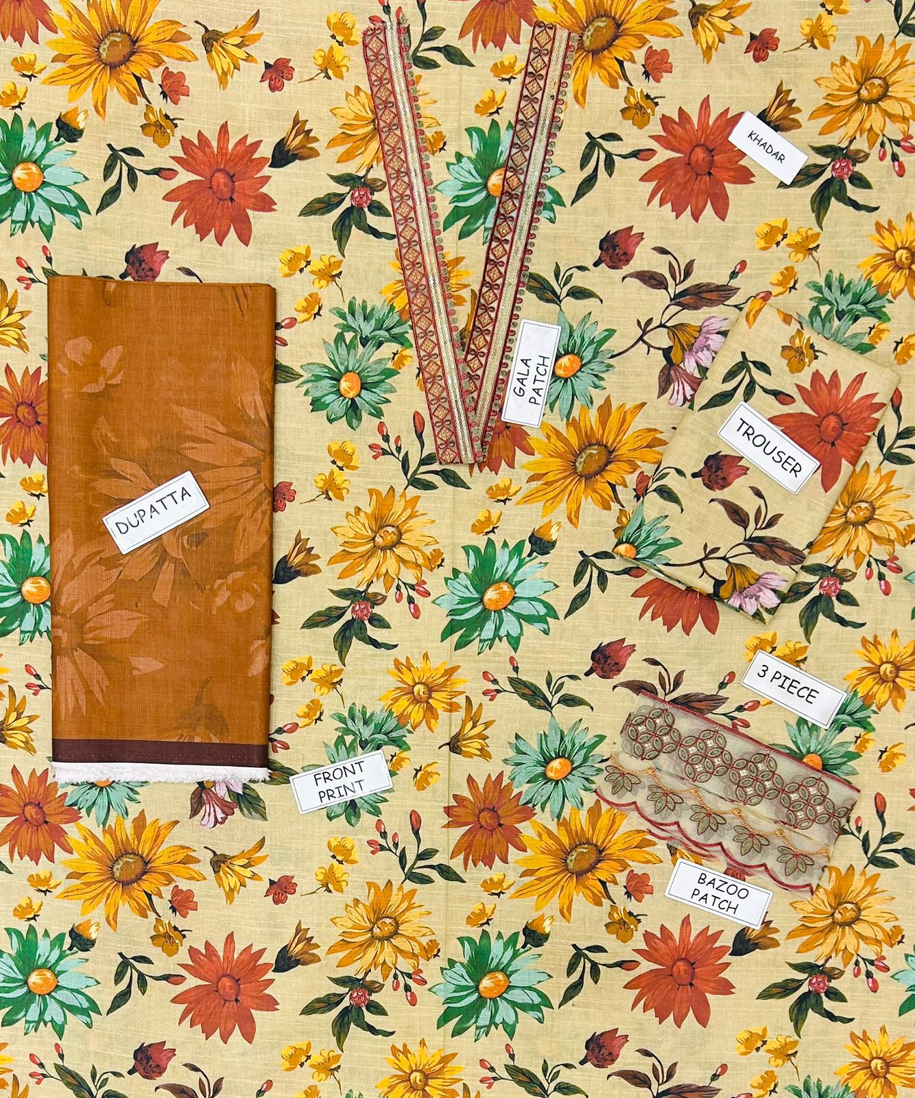 Baroque Khaddar Embroidered 3 Piece | BQ119| - Trendy Outfits -Anu Jee.