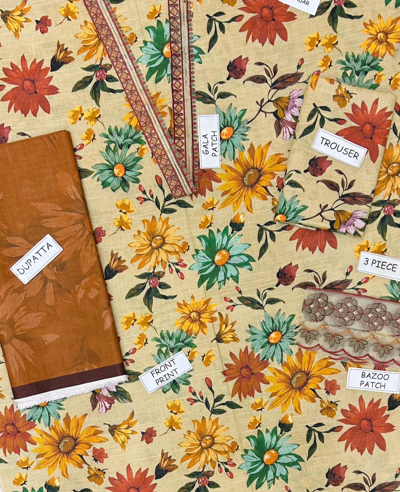 Baroque Khaddar Embroidered 3 Piece | BQ119| - Trendy Outfits -Anu Jee.