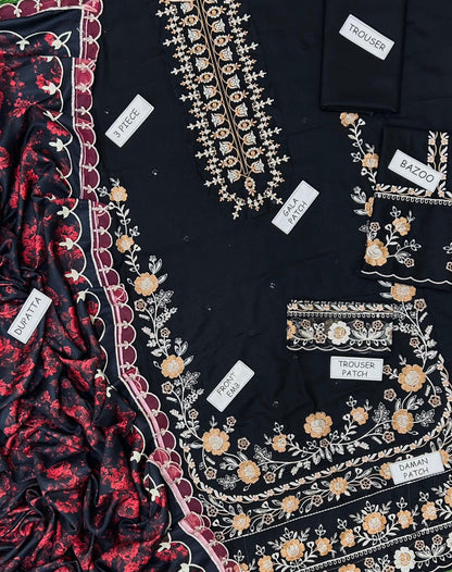 Zara Shahjahan Dhanak Embroidered 3 Piece | ZR104