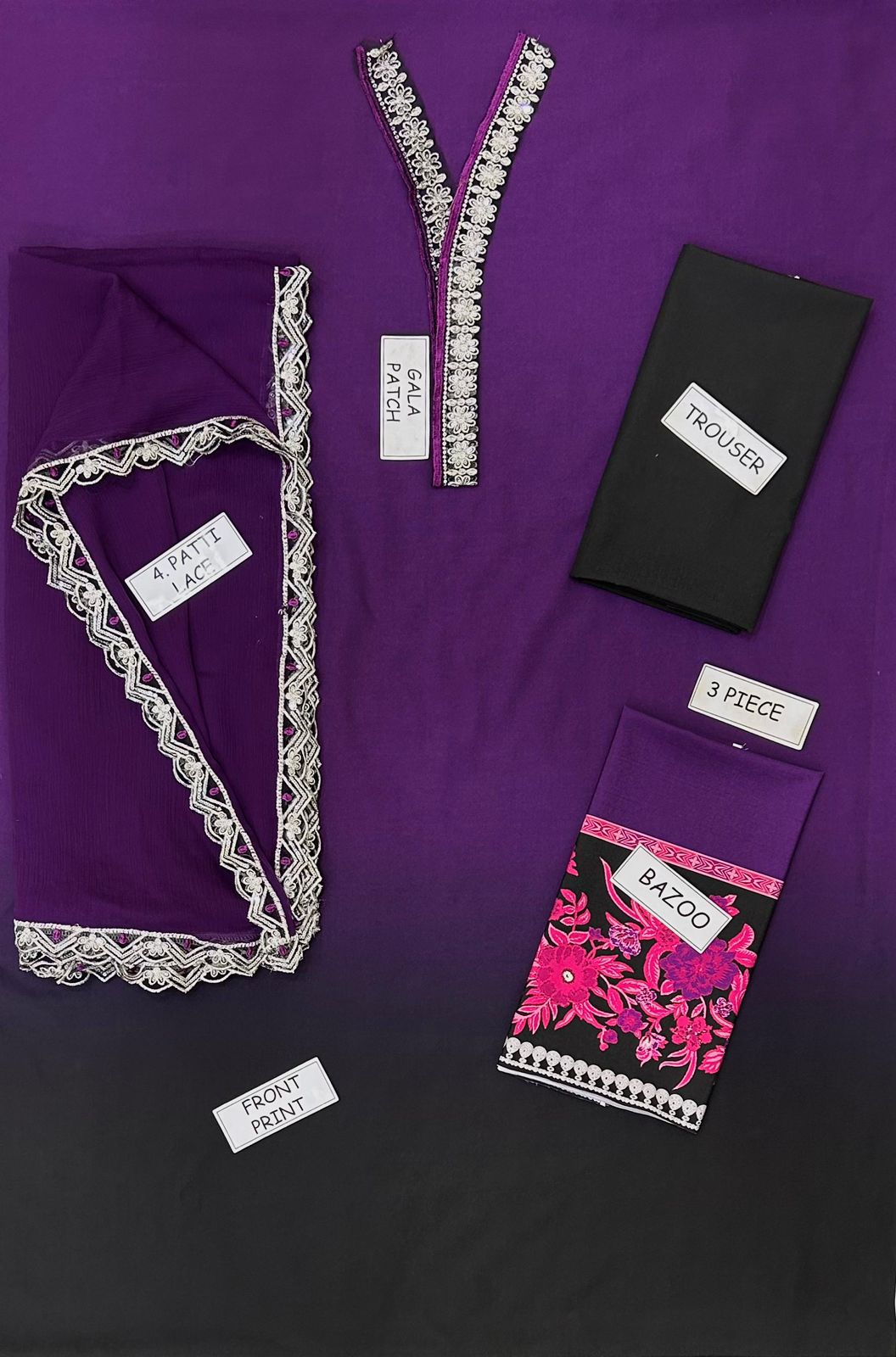 Zainab Chottani Shamoz Silk Embroidered 3 Piece | ZC106| - Trendy Outfits -Anu Jee