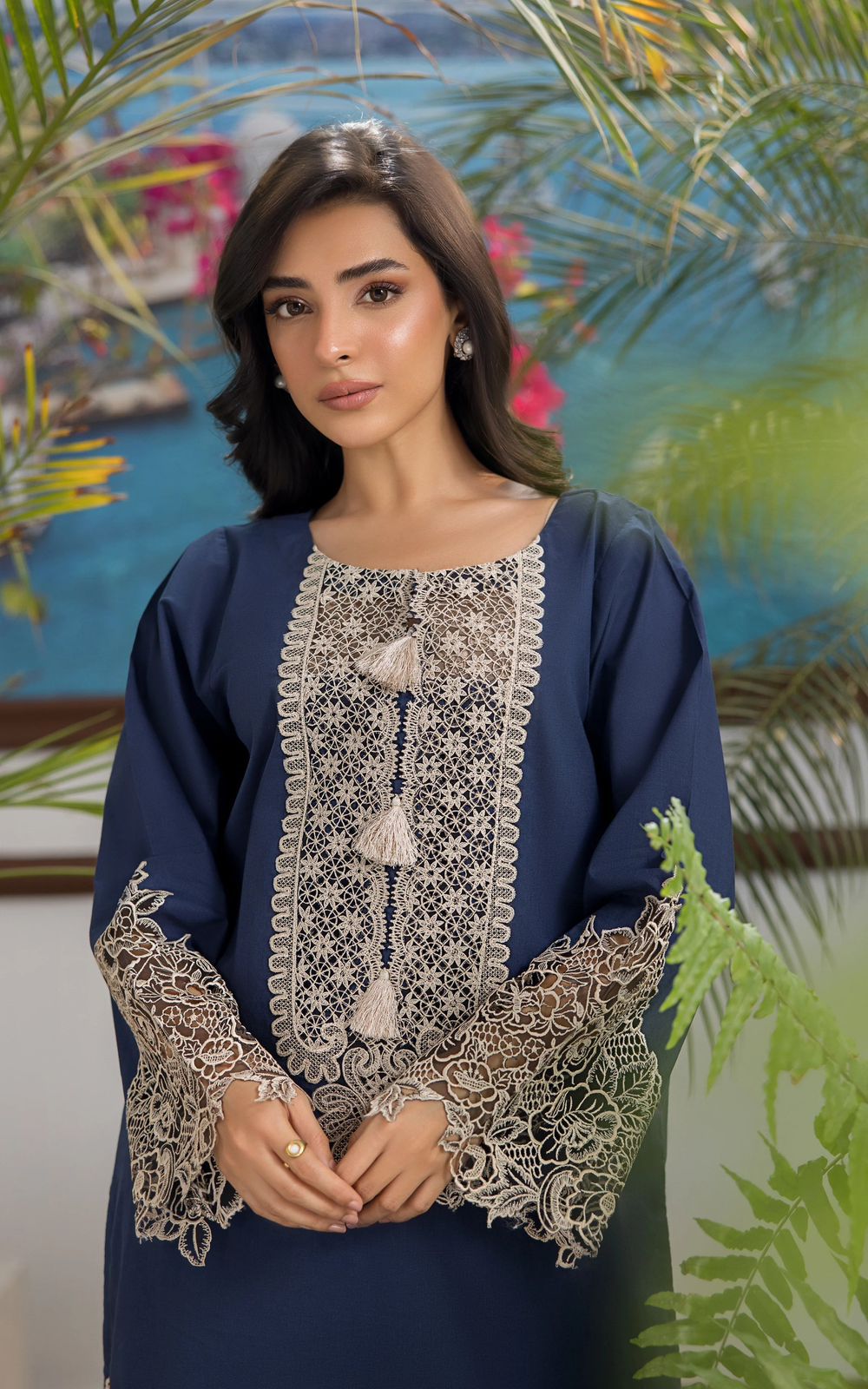 Motifs Dhanak Embroidered 2 Piece | MS100 | Trendy Outfits - Anu Jee.