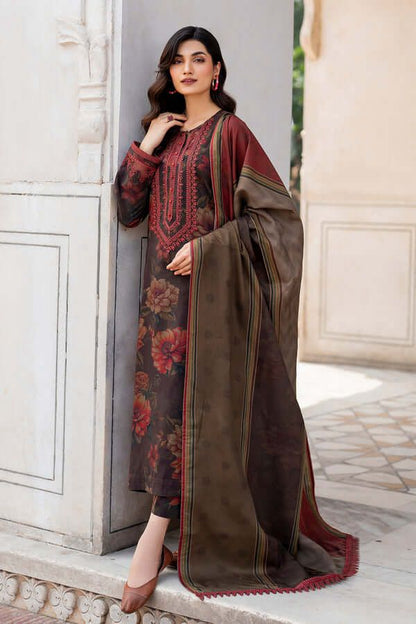 Baroque Dhanak Embroidered 3 Piece | BQ117  | Trendy Casual Outfits - Anu Jee.