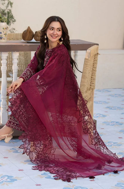 Qalamkar Dhanak Embroidered 3 Piece | QR100  | Trendy Outfits - Anu Jee.