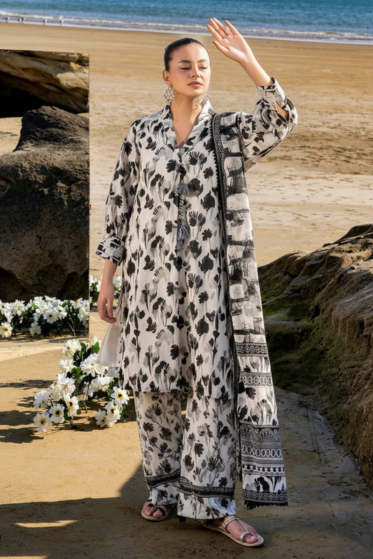 Alkaram Linen Digital Printed 3 Piece | AK100 | Trendy Outfits - Anu Jee.