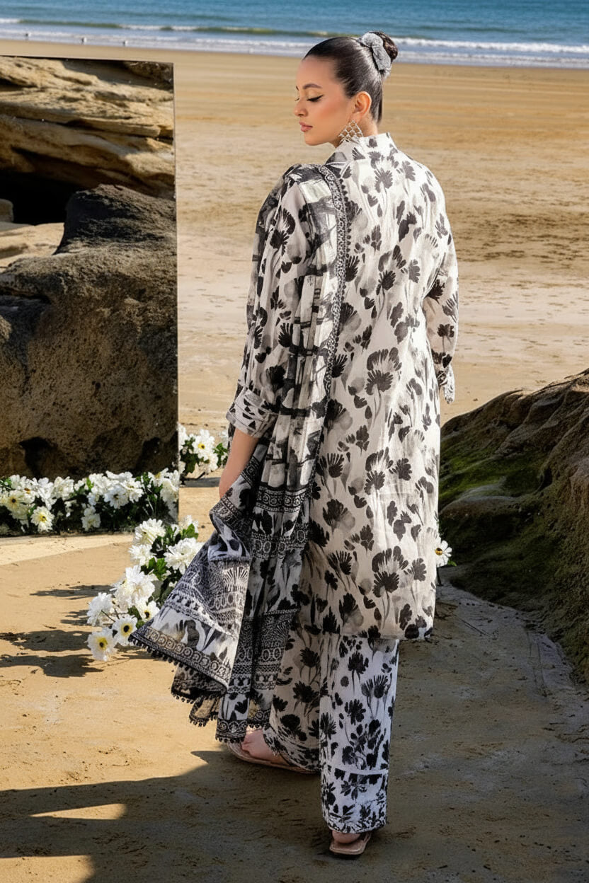 Alkaram Linen Digital Printed 3 Piece | AK100 | Trendy Outfits - Anu Jee.