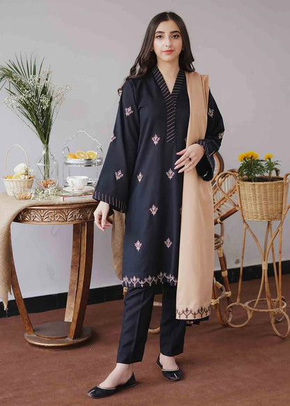 Aisling Dhanak Embroidered 3 Piece | AL102 | Trendy Casual Outfits - Anu Jee.