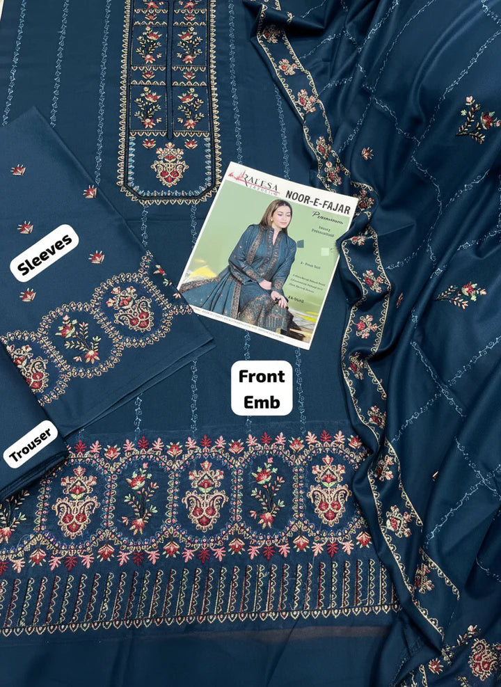 Mohagni Dhanak Embroidered 3 Piece | MG102 |- Trendy Outfits -Anu Jee