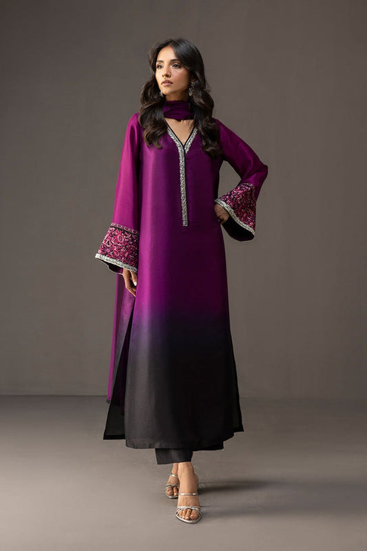 Zainab Chottani Shamoz Silk Embroidered 3 Piece | ZC106| - Trendy Outfits -Anu Jee